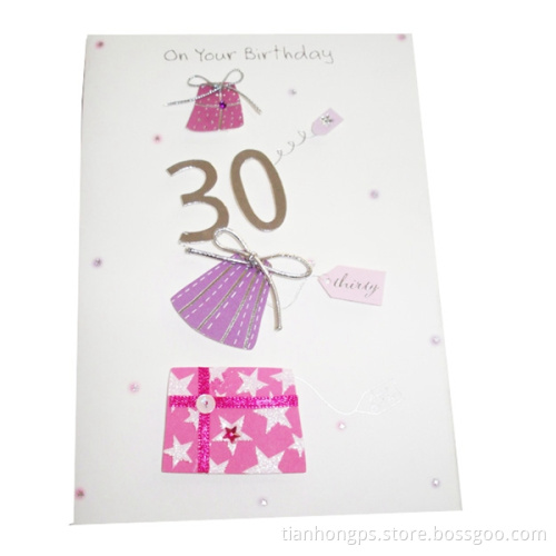 Luxury Handmade Birthday Cards (OEM-car-02)